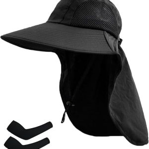 Protective Hiking Hats with Neck Flap